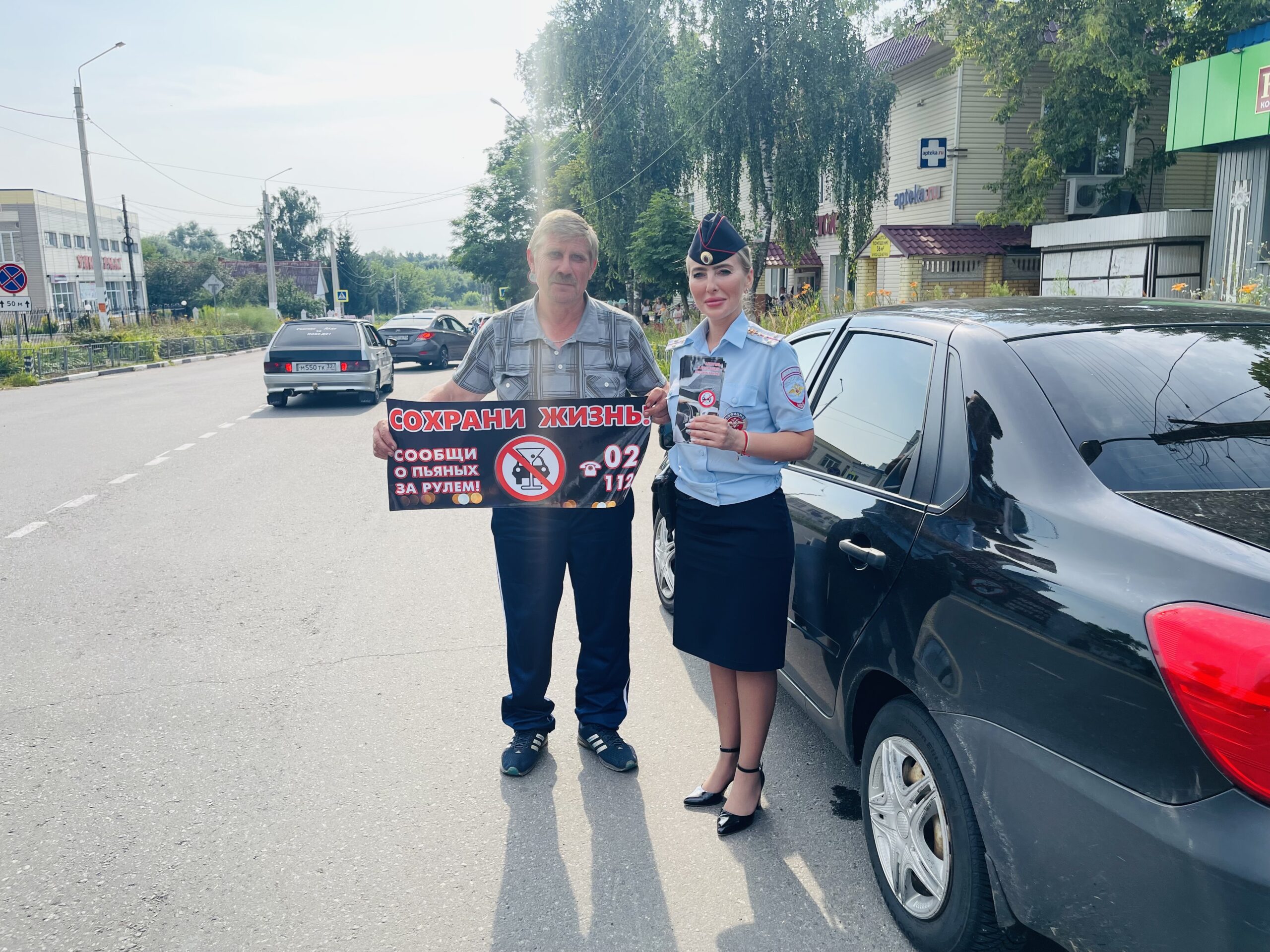 Сотрудники Госавтоинспекции г. Клинцы напомнили гордеевским и красногорским водителям о трезвости за рулем