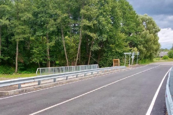 В Навлинском районе Брянской области отремонтировали мост через реку Крапивна