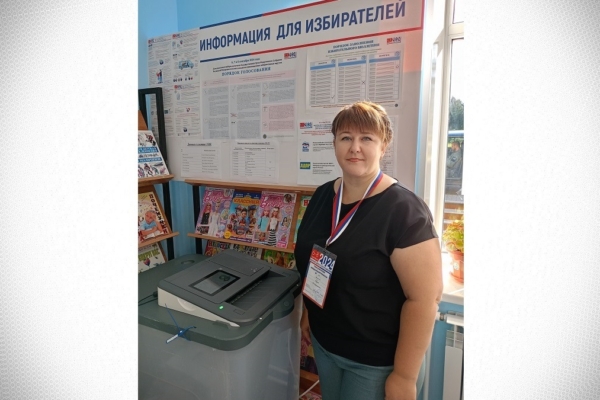 На одном из участков в Гордеевке применяется автоматизированный подсчет голосов