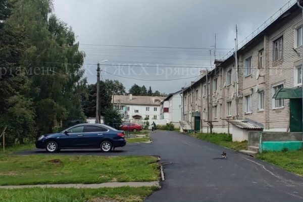 Двор по улице Садовой в посёлке Рогнедино Брянской области благоустроили