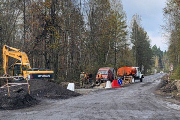В Брянском районе ремонтируют участок дороги Сельцо-Новониколаевка