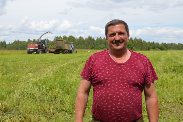 В хозяйствах района продолжается заготовка травяных кормов