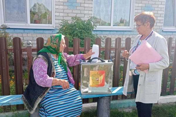 На дому голосуют жители Творишинского сельского поселения