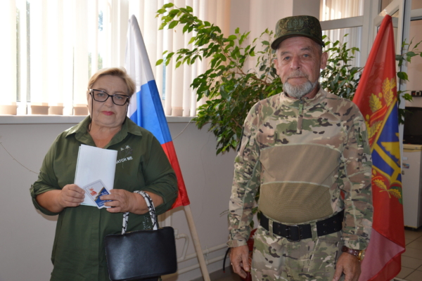 Ветеран специальной военной операции принял участие в голосовании