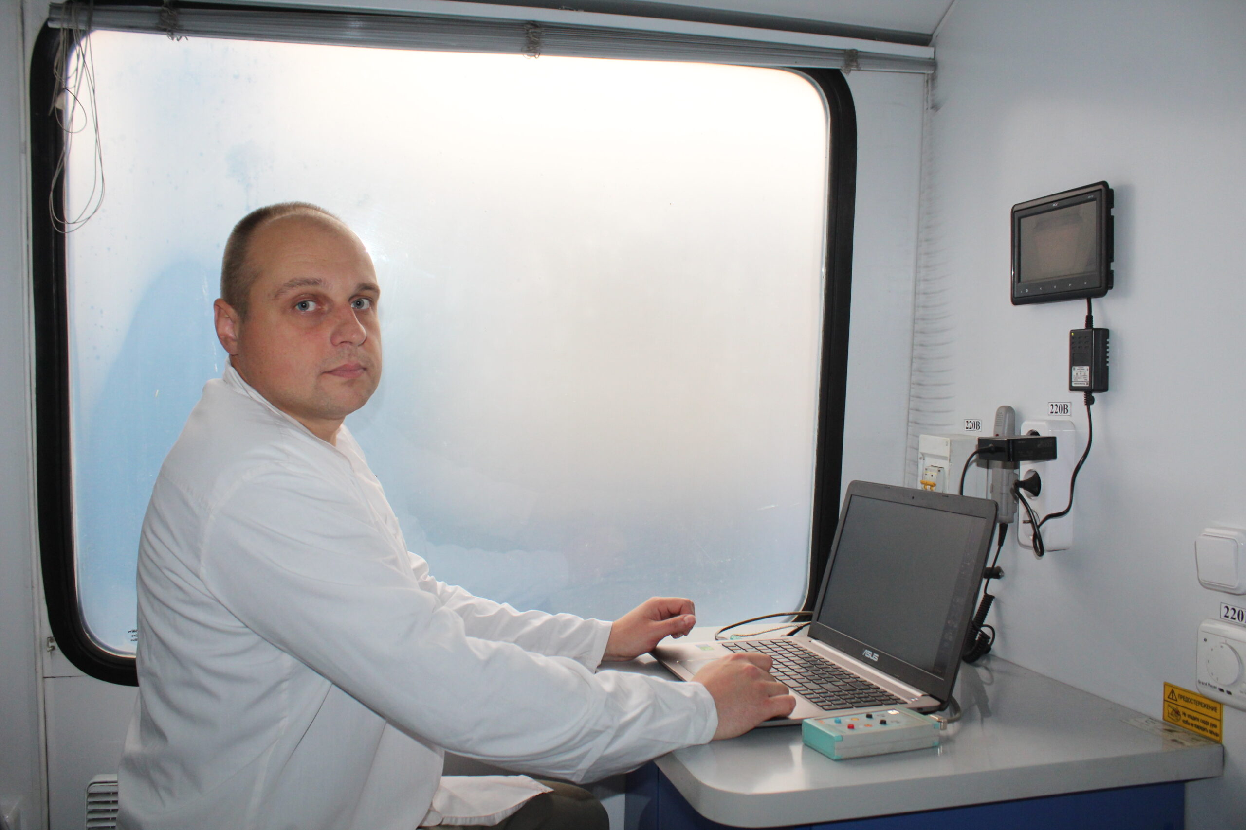 В Гордеевском районе работал флюорограф «на колёсах»