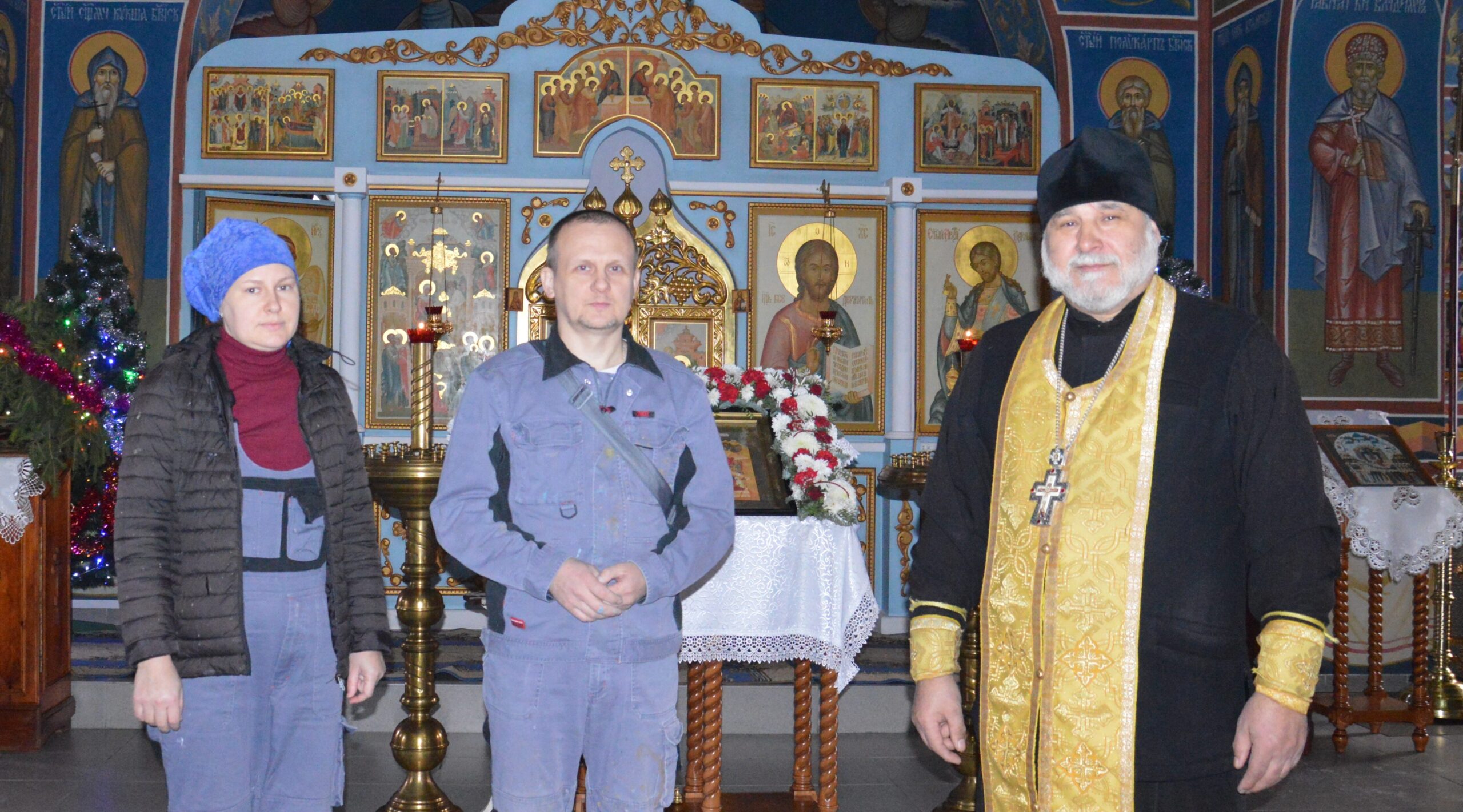 Завершается роспись храма Рождества Пресвятой Богородицы