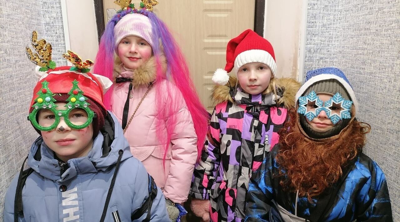 Новогодние колядки в Мирном