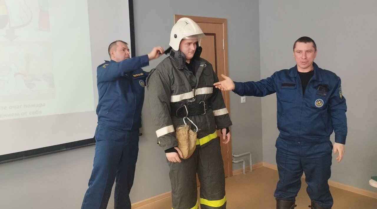 В гостях у гордеевских школьников побывали пожарные