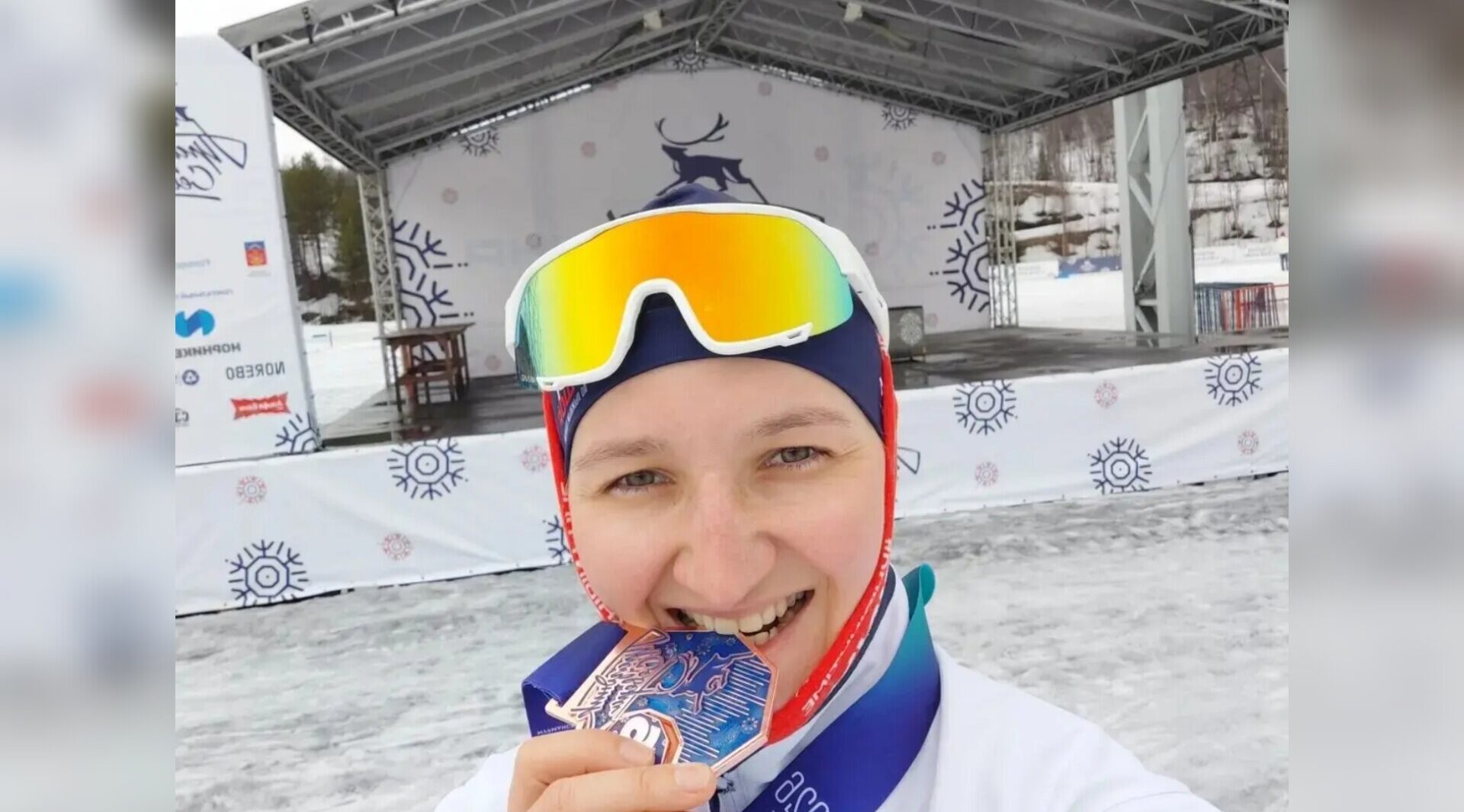 Брянская лыжница Наталья Есипова завоевала бронзу соревнований в Мурманске