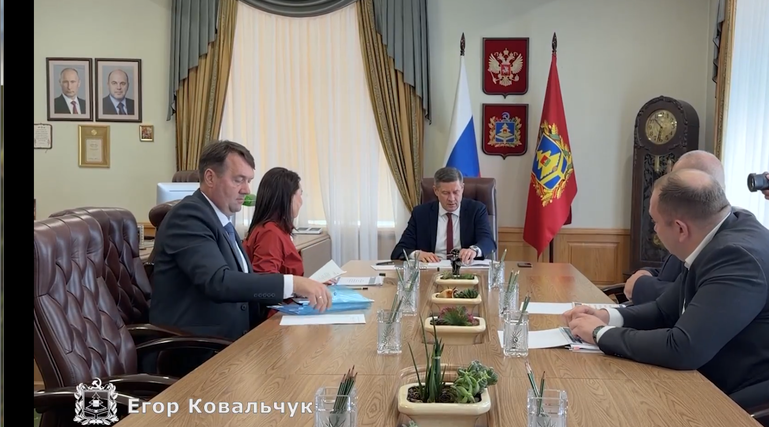 Встреча Егора Ковальчука с гендиректором АО «Газпром энергосбыт Тюмень»