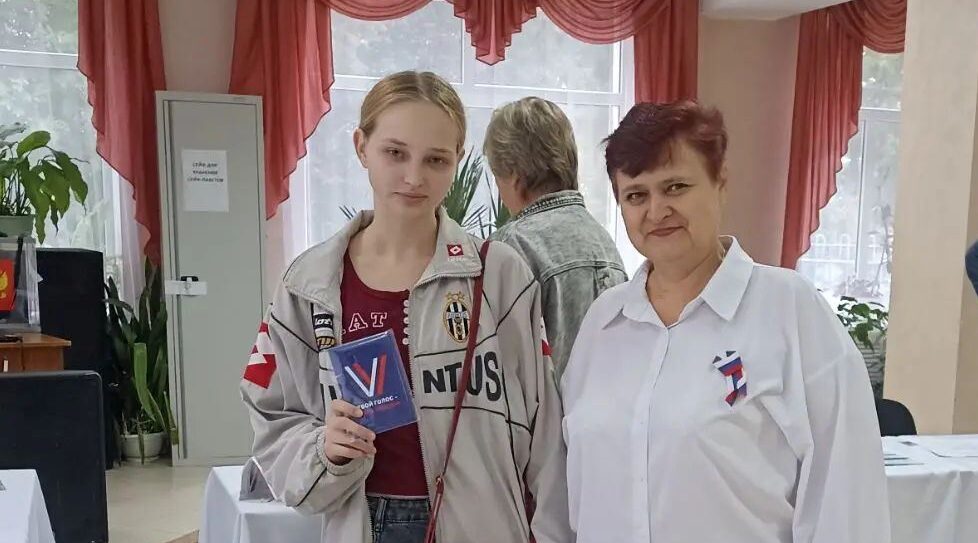 На выборы в первый раз